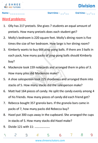 Three Digit By Single Digit Word Problems (9)