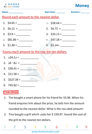 Rounding And Estimating Money (2)