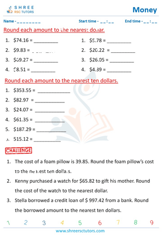 Rounding And Estimating Money (3)