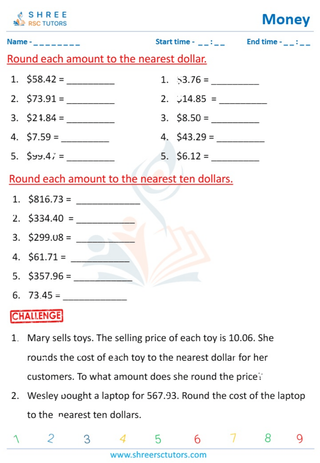 Rounding And Estimating Money (1)