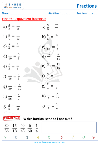 Equivalent Fraction (1)