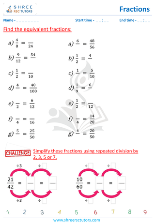 Equivalent Fraction (6)