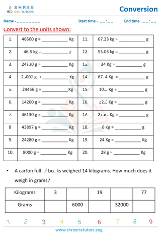 Converting Metric Units Of Grams And Kilograms (5)