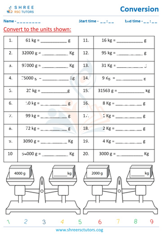 Converting Metric Units Of Grams And Kilograms (2)