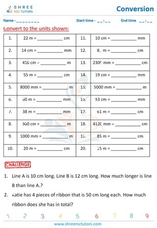 Converting Millimeters, Centimeters, And Meters (10)