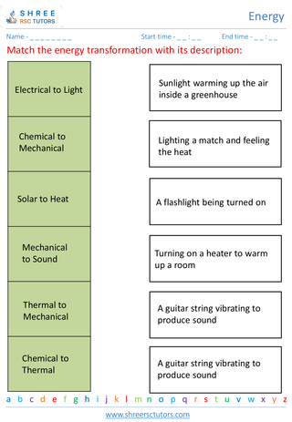 Simple Energy Transformations 5