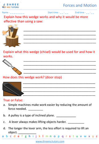 Understanding Motion And Simple Machines 5