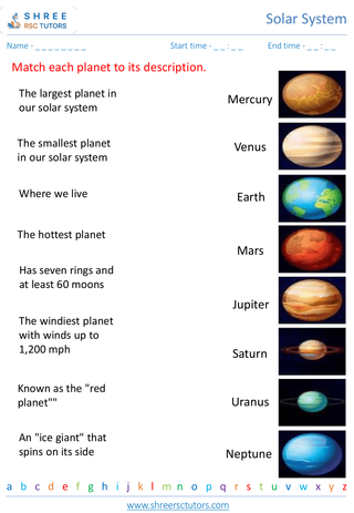 Identifying And Describing Planets In Our Solar System 4