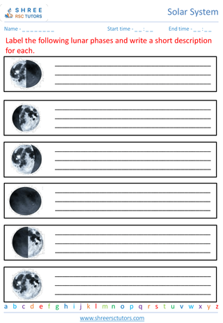 Understanding Day And Night, Lunar Phases 5