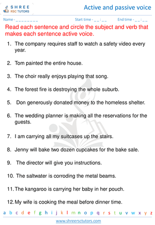 Active And Passive Voice 6