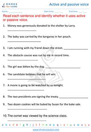 Active And Passive Voice 7