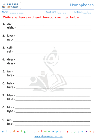 Homophones 2