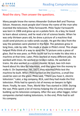 Reading Comprehension 9