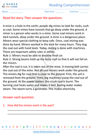 Reading Comprehension 6