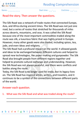 Reading Comprehension 7