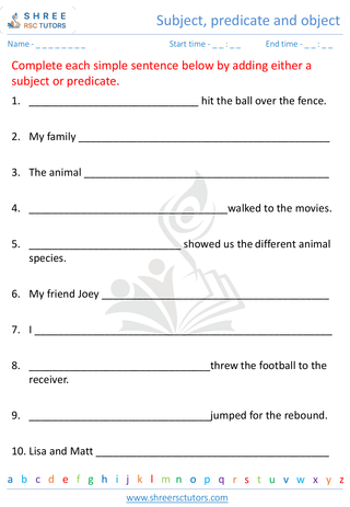 Subject, Predicate Object 7