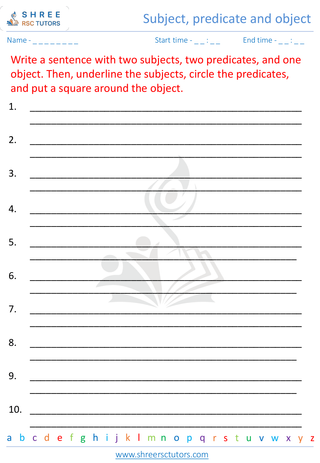 Subject, Predicate Object 8