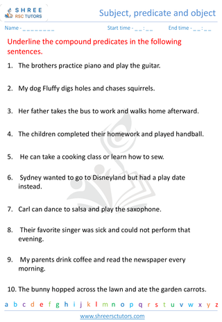 Subject, Predicate Object 9