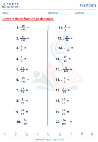 Comparing Fractions (2)