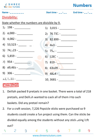 Divisibility Test 2,3,4,5,6,8,9,10,11 (3)