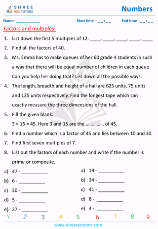 Factors And Multiples Of A Number (5)