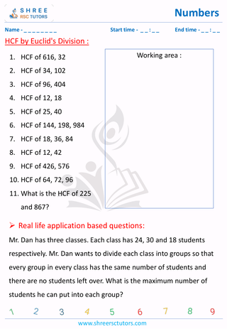 HCF By Euclids Algorithm And Special Cases Of LCM And HCF (2)