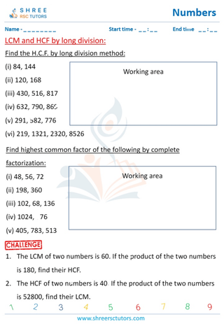 LCM And HCF Of Numbers By Long Division And Prime Factorization (9)