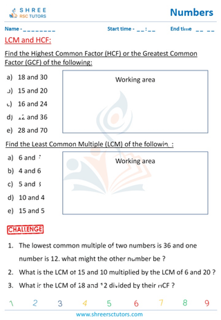 LCM And HCF Of Numbers (1)
