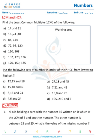 LCM And HCF Of Numbers (2)