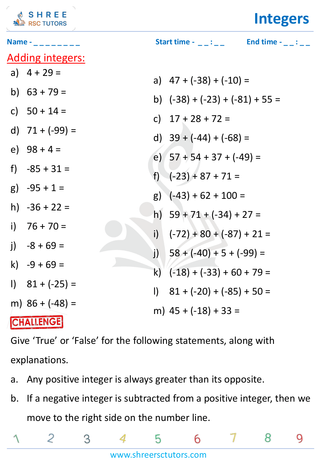 Adding Integers (2)