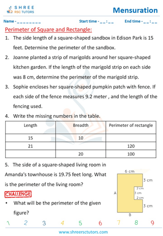 Perimeter Of A Square And Rectangle (3)