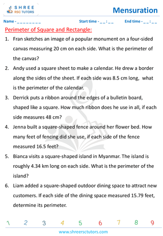 Perimeter Of A Square And Rectangle (4)