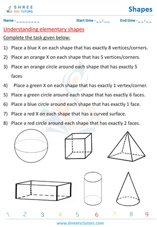Elements Of 3D Figures   Faces, Edges And Vertices (3)