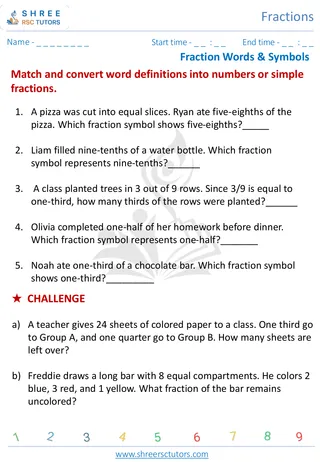 Matching Fractions (1)