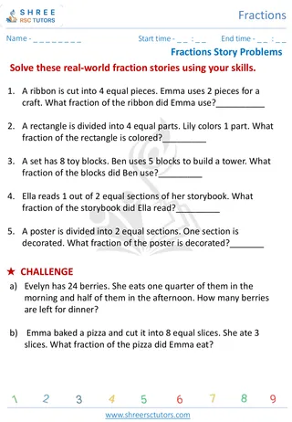 Fraction Word Problems (1)