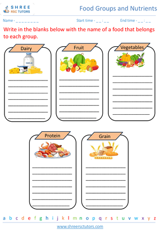 Exploring Different Food Groups 2