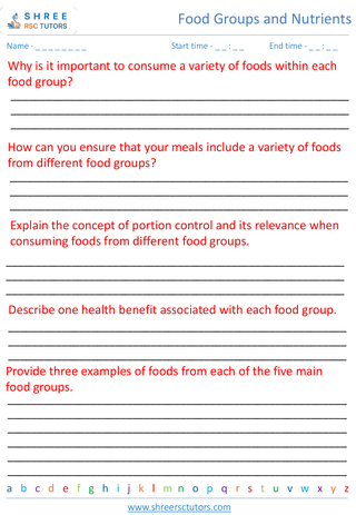Exploring Different Food Groups 5