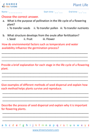 Life Cycle Of Flowering Plants 6