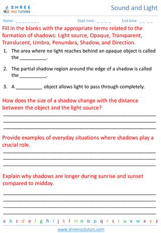 Formation Of Shadows 3