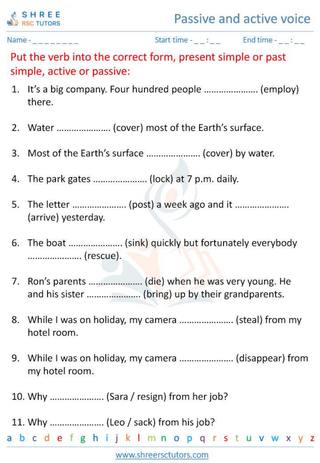 Active & Passive Voice 4