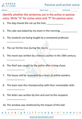 Active & Passive Voice 1