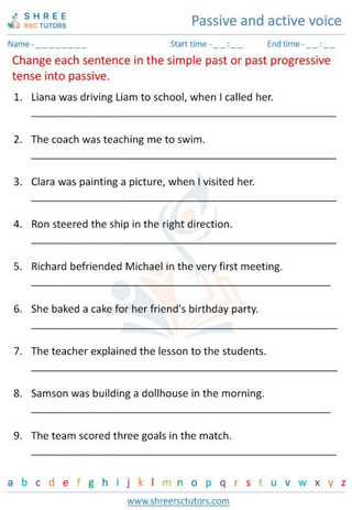 Active & Passive Voice 9