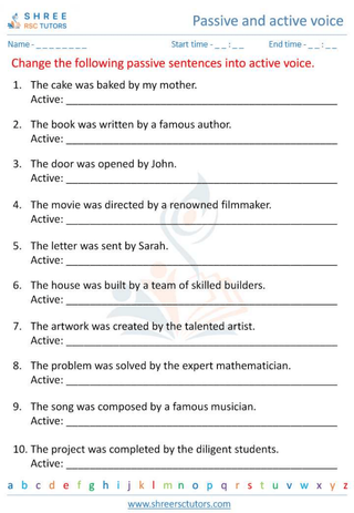 Active & Passive Voice 5