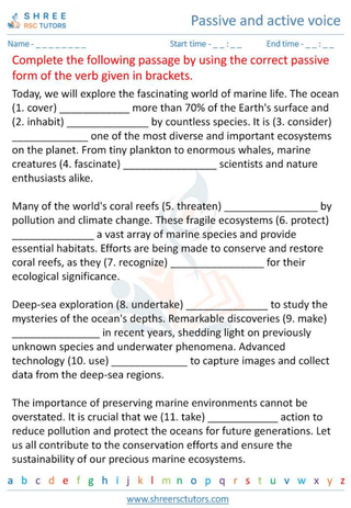 Active & Passive Voice 8