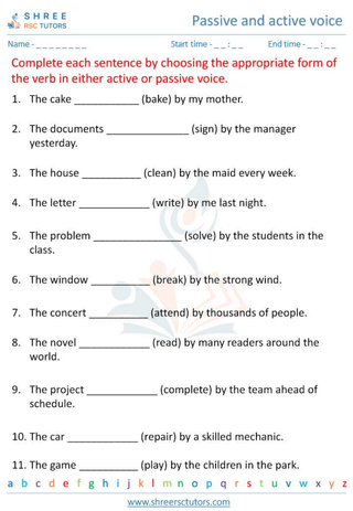 Active & Passive Voice 2