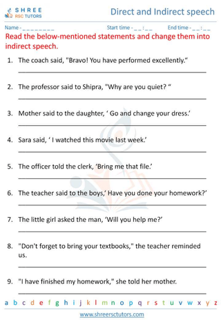 Direct And Indirect Speech 7