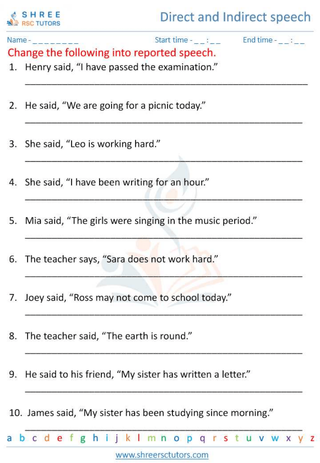 Direct And Indirect Speech 5