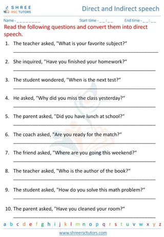 Direct And Indirect Speech 6