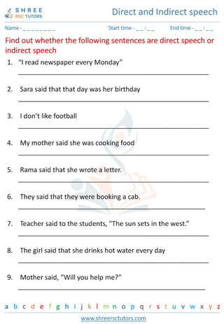 Direct And Indirect Speech 9