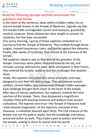 Reading Comprehension 4